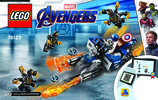 Building Instructions - LEGO - 76123 - Captain America: Outriders Attack: Page 1