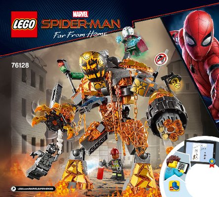 Building Instructions - LEGO - 76128 - Molten Man Battle: Page 1