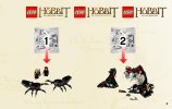 Building Instructions - LEGO - The Hobbit - 79001 - Escape from Mirkwood™ Spiders: Page 3