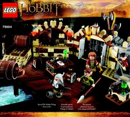 Building Instructions - LEGO - The Hobbit - 79004 - Barrel Escape: Page 1