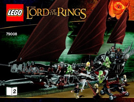 Building Instructions - LEGO - The Lord of the Rings - 79008 - Pirate Ship Ambush: Page 1