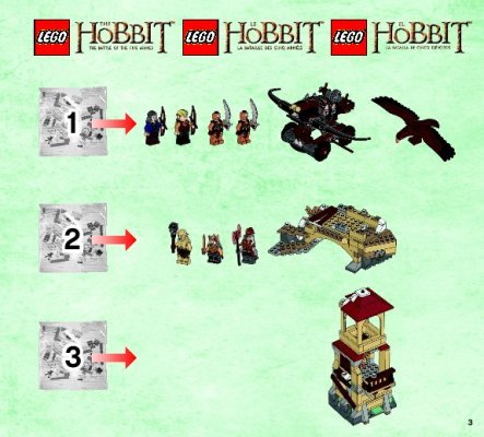 Building Instructions - LEGO - The Hobbit - 79017 - The Battle of Five Armies™: Page 1