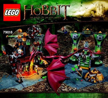 Building Instructions - LEGO - The Hobbit - 79018 - The Lonely Mountain: Page 1