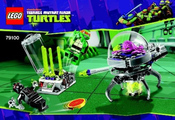 Building Instructions - LEGO - Teenage Mutant Ninja Turtles - 79100 - Kraang Lab Escape: Page 1