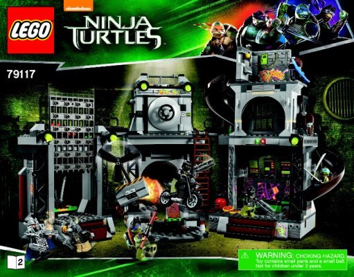 Building Instructions - LEGO - Teenage Mutant Ninja Turtles - 79117 - Turtle Lair Invasion: Page 1