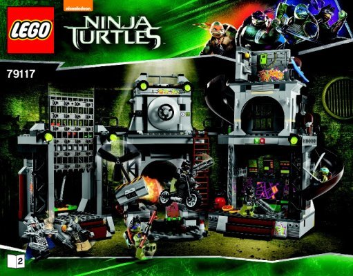 Building Instructions - LEGO - Teenage Mutant Ninja Turtles - 79117 - Turtle Lair Invasion: Page 1