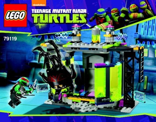 Building Instructions - LEGO - Teenage Mutant Ninja Turtles - 79119 - Mutation Chamber Unleashed: Page 1