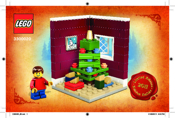 Building Instructions - LEGO - 3300020 - Christmas Tree Scene: Page 1