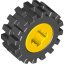 HUB Ø8 W.TYRES YEL./BLAC