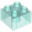 DUPLO BRICK 2X2, TRANSPARENT