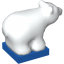 DUPLO POLAR BEAR CUB ON BASE