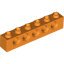 TECHNIC BRICK 1X6, Ø4,9