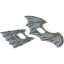 PE FOIL WINGS, SH. MINI FIGUR, 2 PCS